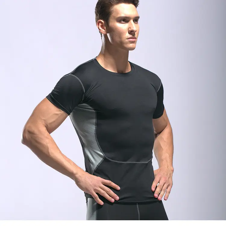 할인 브랜드 남성 티셔츠 남성 스포츠웨어 로고 여름 피트니스 의류 재래식 의류