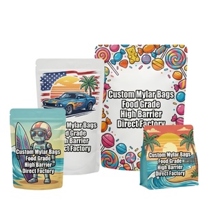 Sacs en Mylar de 3,5 g, en aluminium, anti-odeur, réutilisables, thermoscellables, avec impression de logo personnalisé pour les compléments alimentaires - Product Image 1