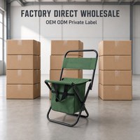 Tabouret multifonctionnel pliable en tissu Oxford et acier robuste avec sac de rangement pour pique-nique, plage et extérieur