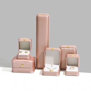 Luxury PU Leather Ring <b>Boxes</b> with Crown Design Custom Logo for Jewelry Gifts Packaging - Product Image 4
