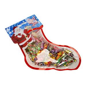 Reasonable Price Custom Santa Sacks Candy Bag Christmas Plastic Packaging Zipper Lock Pouch