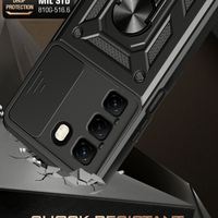 Étui Coulissant de Protection d'Objectif pour Infinix Hot 50 Pro 4G 40i Note 40 Zero 30i et ITel S23 S24, Coque Antichoc avec Béquille Magnétique
