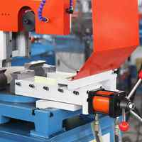 Machine de découpe de métal en acier inoxydable 350, machine de découpe d'angle à 45 et 90 degrés pour tuyaux en acier