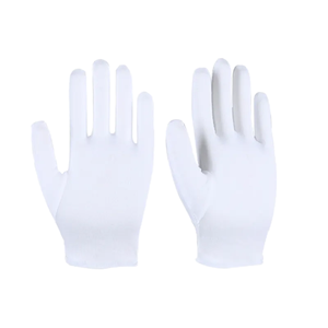 Gants de cérémonie en coton blanc super doux pour le polissage de bijoux, antidérapants, durables, respirants, sans poudre, sans silicone - Product Image 1