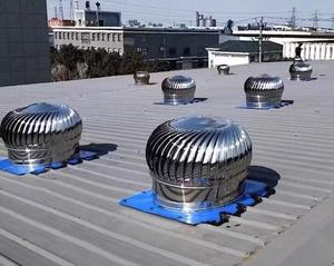 산업용 스테인레스 스틸 볼 모양 환풍기 옥상 터빈 팬 실외 무동력 배기 그래픽 디자인 솔루션 포함 - Product Image 4