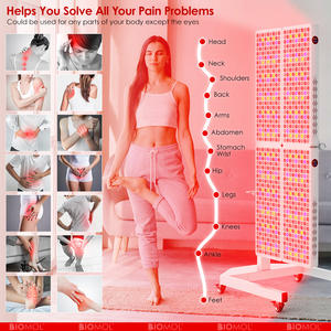 Panneau de luminothérapie LED rouge professionnel à 7 longueurs d'onde avec écran tactile pour soins de la peau du visage à domicile, <span class=keywords><strong>solarium</strong></span>, sauna, salon - Product Image 4