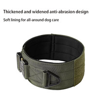 Collier pour chien réglable en nylon de 7 cm de largeur avec boucle en métal, toutes saisons