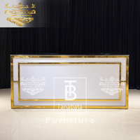 Ensembles de meubles de bar de luxe en acier inoxydable modernes pour les mariages et les fêtes, salon et hôtel