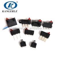 Micro-interrupteur étanche Chinakel 1NO1NC SPDT PA66 0.1A 125/250VAC 3A 12VDC IP67 Bouton poussoir KW2-1A-203-B6