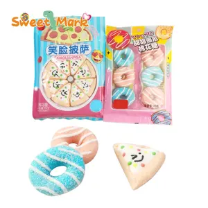 Cute pizza donuts shape marshmallow candy sweets halal cotton candy