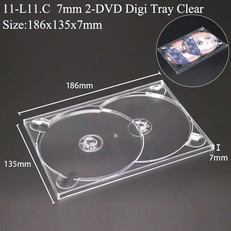 7mm 2-DVD Digi Tray L11
