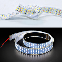 Bande LED multi-rangs DC12V 24V haute densité SMD, ruban flexible étanche en silicone pour éclairage commercial de meubles, vente en gros