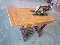 Nouvelle machine à coudre industrielle haute vitesse série JA à une aiguille, avec table à 2 tiroirs et support en tube d'acier, idéale pour les usines de fabrication - Vente chaude
