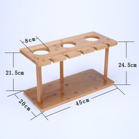 Porte-bouteilles à vin en bambou moderne, minimaliste, pour comptoir, support de présentation de vin de bureau, pour bar et décoration de la maison