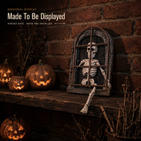 Décoration Murale Crâne Squelette en Résine pour Maison Hantée et Vente en Gros