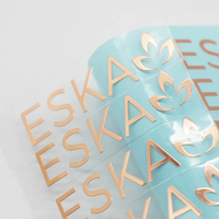 Etiqueta Adhesiva Metálica de Níquel Plateado Personalizada, Diseño de Logotipo en Relieve 3D, Vinilo Metálico Ecológico