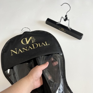 Perruque personnalisée de bonne qualité Pvc sac de rangement Extensions de cheveux sac d'emballage avec cintre - Product Image 3