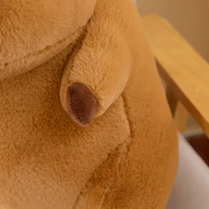 Brinquedo de pelúcia Capybara de ronco para presente de aniversário infantil pode ser boneco de pelúcia de ronco fumado