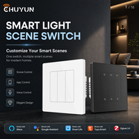Interruptor de Escena Inteligente Inalámbrico Tuya Zigbee 3.0 Serie Star Ring con Botón Pulsador para Automatización del Hogar Inteligente
