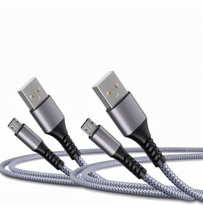 6ft 2-Pack <b>Micro</b> <b>USB</b> Braided <b>Cable</b>, High Speed 2.0 Charging & Sync for Android Phones & PS4 - Product Image 1