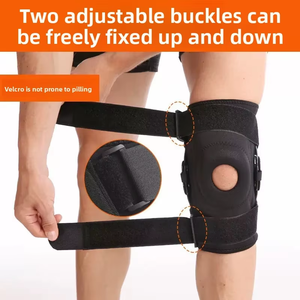 Coudière de sport professionnelle médicale antidérapante en Spandex et Nylon, à compression, anti-choc, pour la protection du ménisque et la protection des genoux lors de la pratique des activités physiques. - Product Image 6