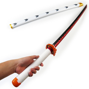 Espada de Juguete Popular del Anime Demon Slayer, Espada de Bambú Japonesa para Cosplay, para Niños, 104 cm - Product Image 4