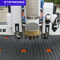 Machine de découpe CNC pour bois 1325 avec caméra CCD, couteau oscillant et couteau en V, table à vide 1300x2500mm (4x8FT)
