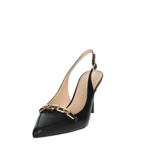 Caril 4FX Slingback sandalo nero verniciato pizzo confortevole 7cm pietre eleganti alla moda con lacci per la primavera estate - Product Image 6