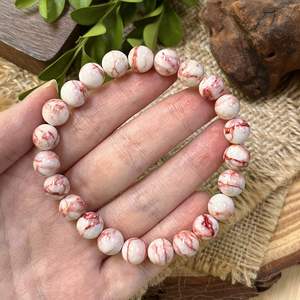 Natural Stone <b>Bracelet</b> Colorful Glass Beaded Masculine Energy Expert <b>White</b> Label Personalized Engraving - Product Image 1