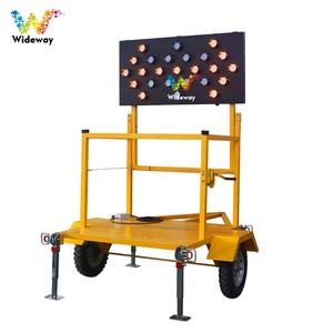 Yüksek parlaklık taşınabilir çıkarılabilir güneş bandı römork 25 ışık yol yapımı trafik işaretleri için LED ok pano - Product Image 2