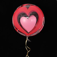 Ballons Bobo ronds transparents de 20 pouces avec motif cœur imprimé, ballons bulles transparents pour la décoration de mariage, de demande en mariage et de fête