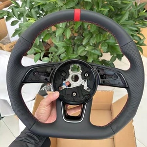 Volante Deportivo de Cuero para Audi A1 A3 8P A4 B9 A5 <span class=keywords><strong>A6</strong></span> C8 A7 C7 Q5 S5 S9 Q3 Q5 Q7 B9 RS3 RS5 - Product Image 6