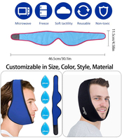 Enveloppements réutilisables en gel chaud et froid pour le soulagement des mâchoires de glace pour les dents de sagesse, la chirurgie buccale et faciale