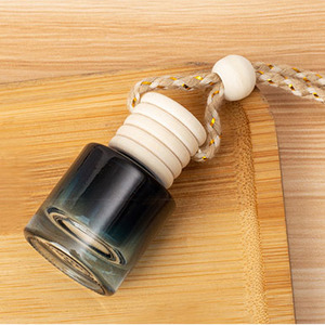 Mysterious &amp; Calm Style <strong>Car</strong> <strong>Diffuser</strong> <strong>Refill</strong> Bottle - Deep Blue Gradient Glass Bottle + Dual-Tone Wood Lid - Product Image 6