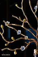 RORO nouveauté design de mode ornements d'arbre en alliage pour la décoration de bureau de bureau meilleur pour le cadeau de promotion d'anniversaire