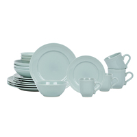 Assiettes à dîner en céramique pour mariage, lot de 20 pièces, bols à soupe, ensemble de tasses à café