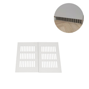 Ventilation d'échappement en aluminium pour camping-car, maille de ventilation pour dissipation de la chaleur, 80x150mm, ajustement universel - Product Image 1