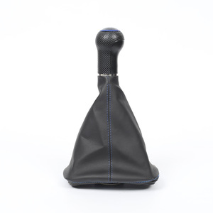 Pommeau de levier de vitesse en cuir, transmission manuelle, pour Volkswagen Golf 4, bleu, conception ergonomique - Product Image 5