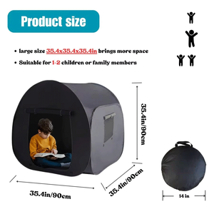 Carpa Infantil Plegable de Apertura Rápida, de Goma Plateada y Oxford, Altamente Elástica, Portátil, para Interiores y Exteriores - Product Image 2