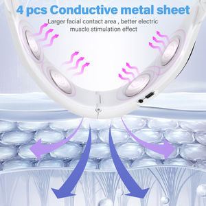 Fabrieks prijs afstandsbediening V-vormig gezichtsmassage apparaat elektrische V-gezicht liftende vormgevende machine dubbele kin verwijderaar massageapparaat - Product Image 5