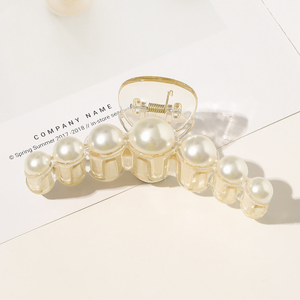 Pinzas de Pelo con Perlas <span class=keywords><strong>MIO</strong></span>, Pinzas de Pelo Grandes de Moda para Mujer, 5 Tamaños, Pinzas de Pelo con Cuentas de Perlas Acrílicas - Product Image 2