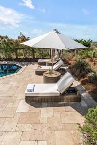 Chaise longue <span class=keywords><strong>de</strong></span> luxe faite à la main pour la baignade et <span class=keywords><strong>le</strong></span> soleil, en <span class=keywords><strong>rotin</strong></span> tressé, résistante aux intempéries, pour piscine, mobilier d'extérieur - Product Image 2