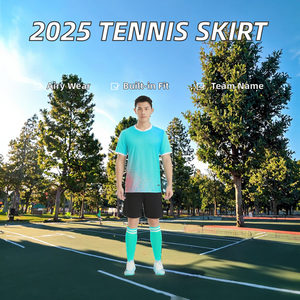 Jupe-short de tennis respirante 100 % polyester pour femme 2026, imprimée par sublimation, avec sangle réglable et doublure, personnalisable avec le nom de l'équipe - Product Image 2