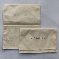 Pochette à bijoux en toile de coton recyclable personnalisée en gros avec fermeture à cordon, impression sérigraphique, sac à main oreiller, literie