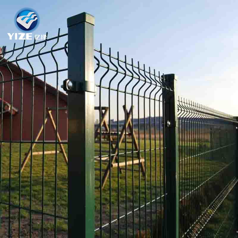 Vert PVC Enduit Treillis Métallique Soudé Galvanisé 3D Triangle Plier pliage Clôtures