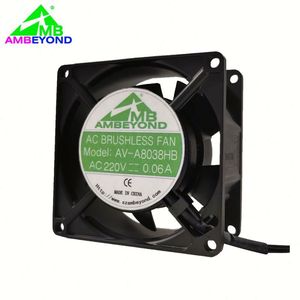 Ventilador de computación verde Función múltiple Seleccionable 80x80x38 Ventilador de rodamiento de bolas de CA de 380 voltios - Product Image 5
