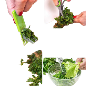 Tijeras Multiusos Profesionales de Nuevo Diseño, Cortador de Hierbas con Cubierta, Accesorio de Cocina para Cortar Hierbas Fácilmente - Product Image 2