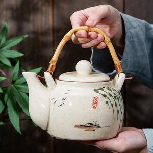 Tetera de cerámica china de 650ml pintada a mano Underglaze resistente al calor para <span class=keywords><strong>restaurante</strong></span> - Product Image 4