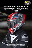 Nouveau casque de sécurité intégral de style Mecha AXK, coque en ABS, visière relevable, certifié DOT/3C, doublure en mousse, double visière, grande visière détachable