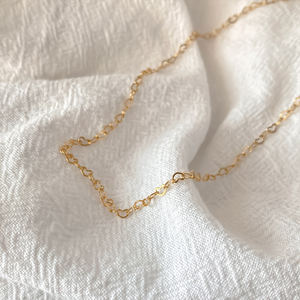 EMancoステンレス鋼ハートリンクチェーンネックレスゴールドメッキハートチョーカーネックレス防水ジュエリーネックレス卸売 - Product Image 4